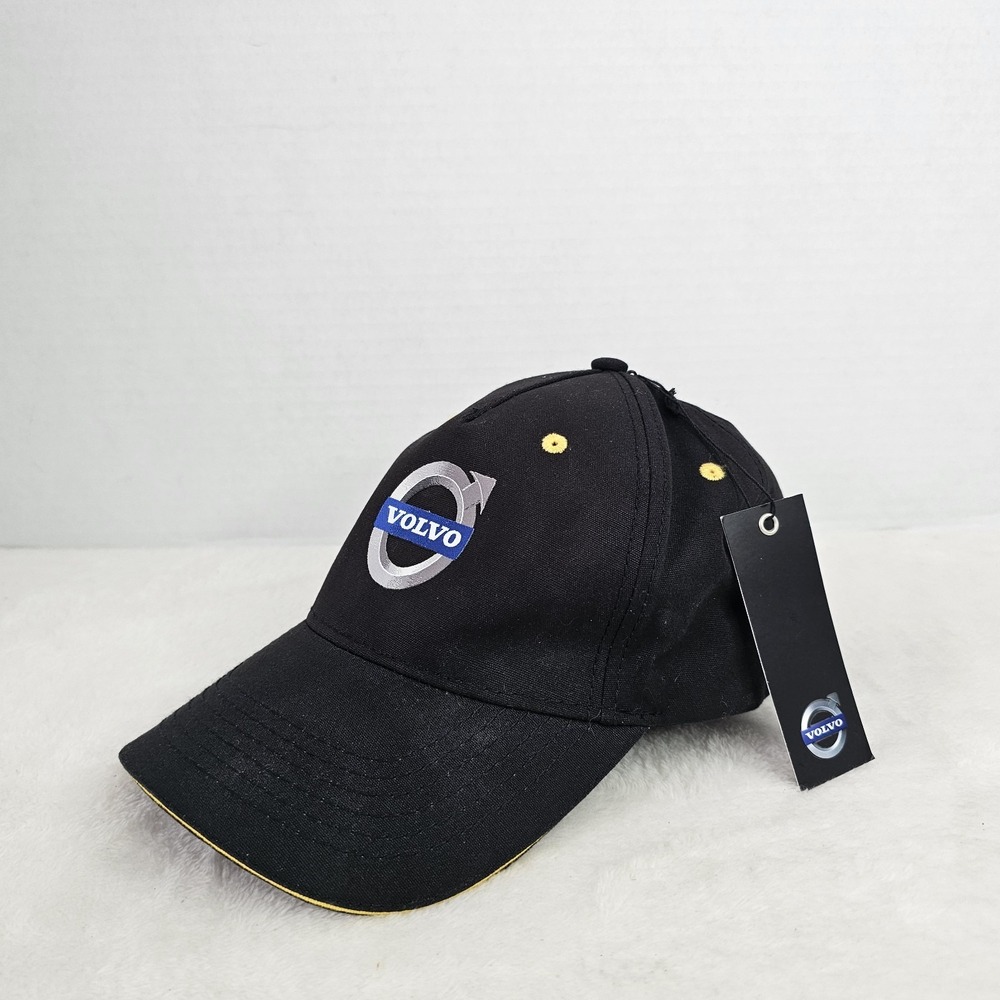 Volvo Official Merchandise Black Baseball Cap with Logo, One Size